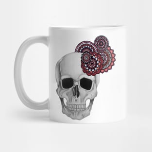 Skull and mandalas Mug